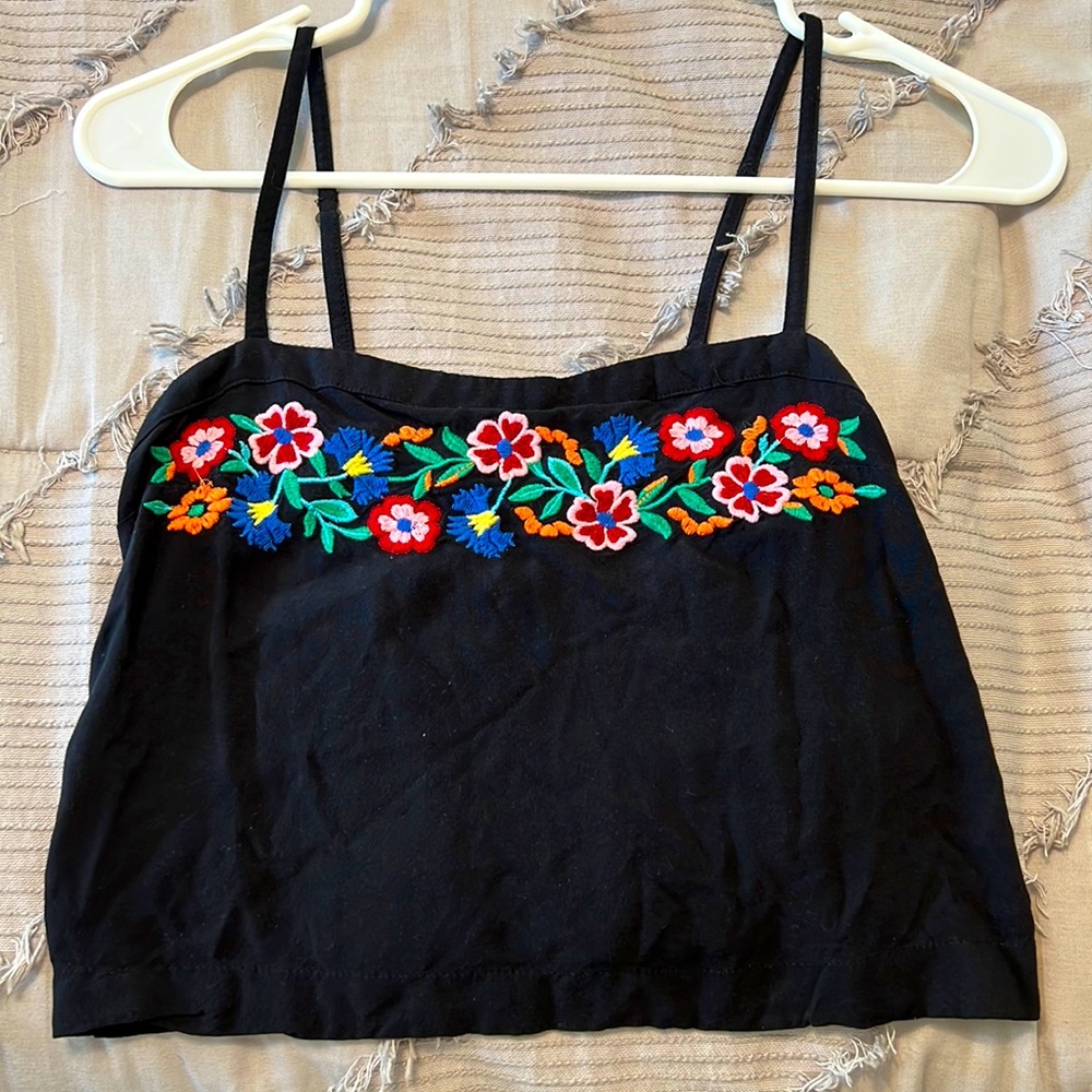 floral crop top